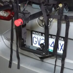Woman gets $230 fine over back-loading bike rack obscuring British Columbia license plate