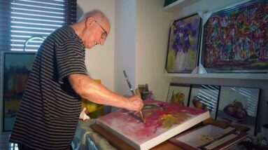 90-year-old Canadian man holds first solo arts exhibition | Never too old