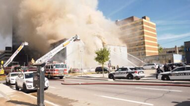 Fire destroys Windsor Hotel in downtown Winnipeg