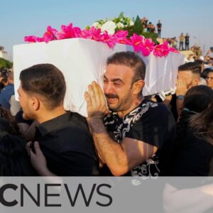 Funerals begin for victims of fire at wedding venue in Iraq