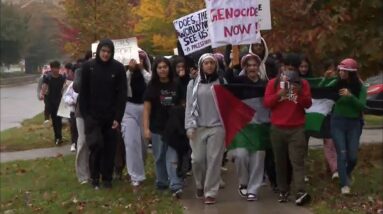 Group of students at Toronto schools hold walkouts, demonstrations over Israel-Hamas war