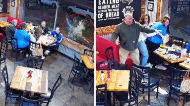 Family left terrified after deer smashes through Tennessee diner window