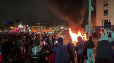 Fiery protests in Dublin after knife attack on 3 children, woman