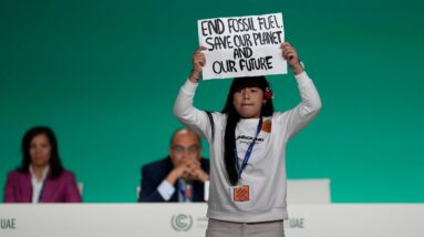12-year-old climate activist storms stage at COP28
