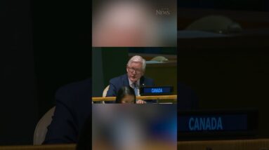 Canada's ambassador caught on hot mic at United Nations #shorts