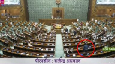 Shocking security scare in India's parliament caught on camera