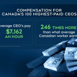 A look at pay disparity between CEOs and average workers | Record-pay for Canadian CEOs  in 2022