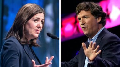 Danielle Smith defends meeting with Tucker Carlson in Alberta