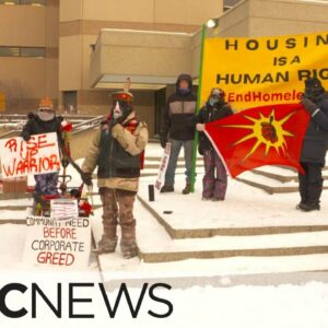 Edmontonians rally against dismantling of encampments