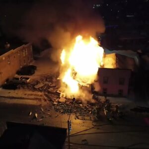 Video shows huge fire and explosion that destroyed apartment in Ontario