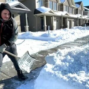 Two people die after shovelling heavy, wet snow in Ontario | Officials issue safety warnings