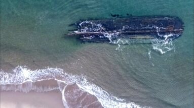Ghostly shipwreck emerges in Newfoundland and residents want to know its story