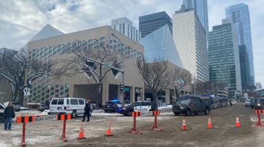 Shots fired and Molotov cocktail thrown at Edmonton City Hall