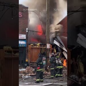 Video captures moment of gas explosion in Washington, D.C.
