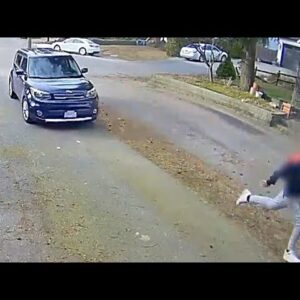 Dramatic video shows apparent car attack on three teenagers in Abbotsford, British Columbia