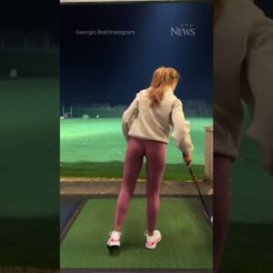 PGA pro Georgia Ball receives unsolicited advice from stranger at the driving range