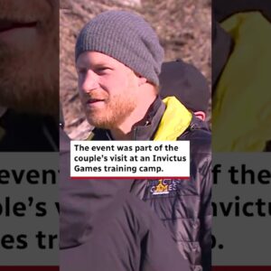 Prince Harry hits 99 km/h on a skeleton sled in B.C. #shorts