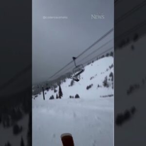 Wild video shows Lake Louise ski stunt mishap