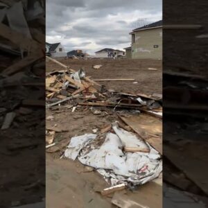 Cyclist captures immediate aftermath of tornado in Eastern Nebraska