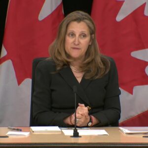 Inflation cooling to 2.7 per cent is 'really good news' for Canadians: Chrystia Freeland